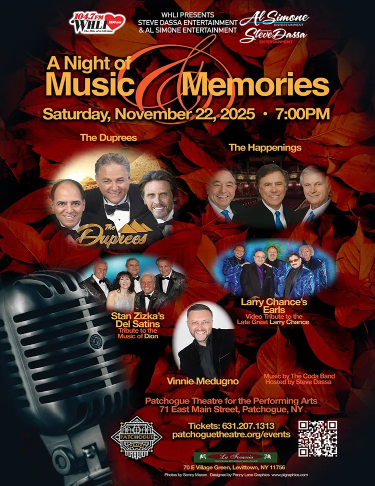 Larry Chance and the Earls event poster for November 22, 2025